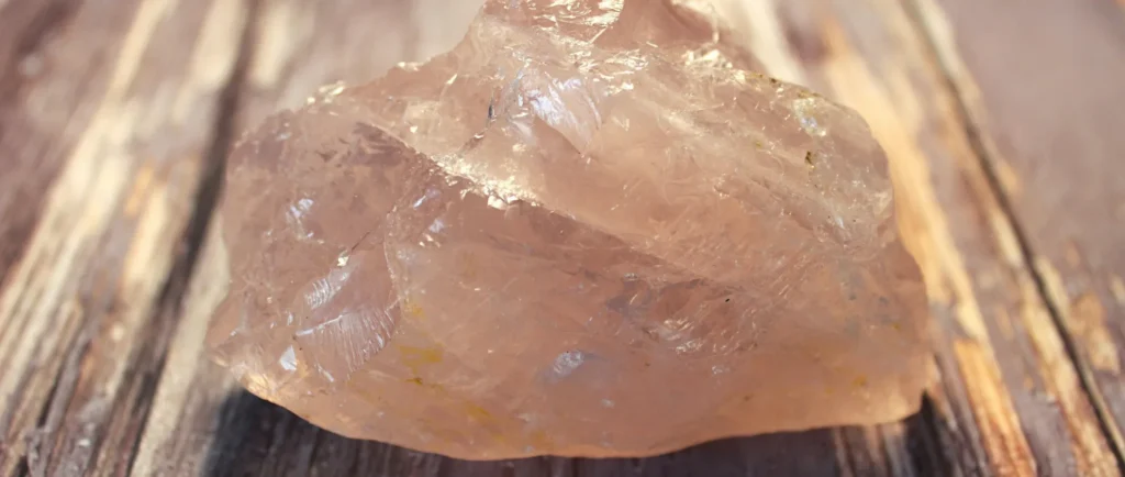 THC diamond concentrate on a wooden table