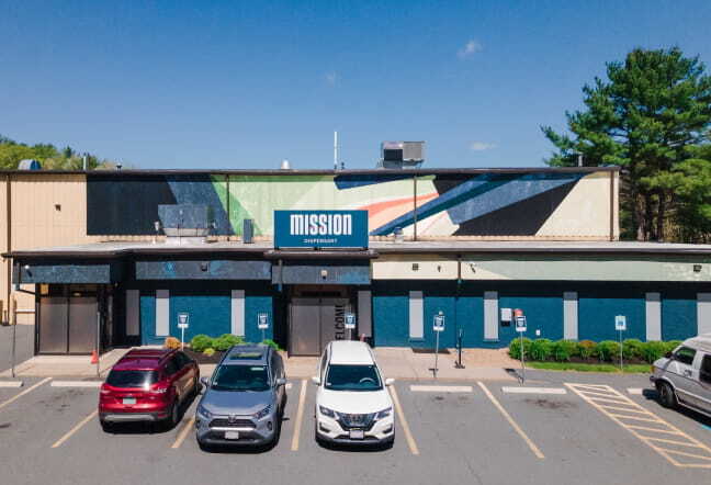 Mission Georgetown Dispensary storefront and parking lot