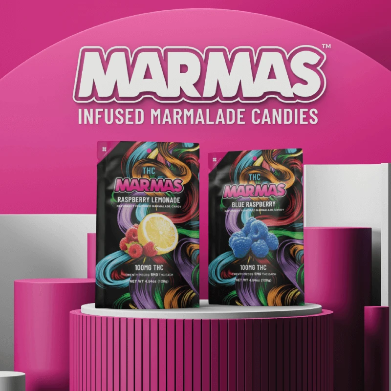 Marmas raspberry lemonade and blue raspberry candies